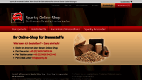 What Sparky.de website looked like in 2019 (4 years ago)
