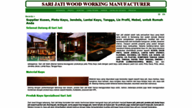 What Sari-jati.com website looked like in 2019 (4 years ago)