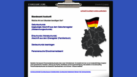 What Standesamtauskunft.de website looked like in 2019 (4 years ago)