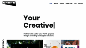 What Shapedesign.com.au website looked like in 2019 (4 years ago)