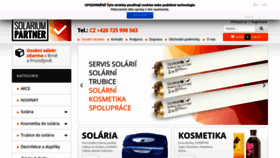What Solariumpartner.cz website looked like in 2019 (4 years ago)
