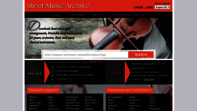 What Sheetmusicarchive.net website looked like in 2019 (4 years ago)