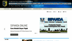 What Sipanda.demakkab.go.id website looked like in 2019 (4 years ago)