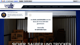What Safebox-selfstorage.de website looked like in 2019 (4 years ago)