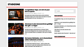 What Studizone.ch website looked like in 2019 (4 years ago)