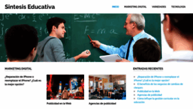 What Sintesis-educativa.com.ar website looked like in 2019 (4 years ago)