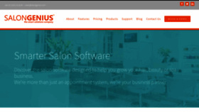What Salongenius.com website looked like in 2019 (4 years ago)