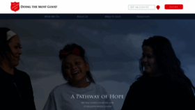 What Salvationarmyusa.com website looked like in 2019 (4 years ago)