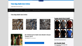 What Solo-batik.com website looked like in 2019 (4 years ago)