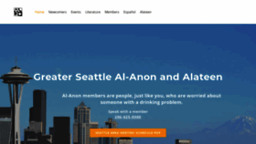 What Seattle-al-anon.org website looked like in 2019 (4 years ago)