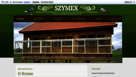 What Szymex.com website looked like in 2019 (4 years ago)