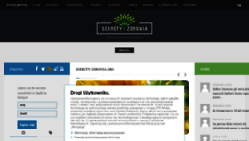 What Sekrety-zdrowia.org website looked like in 2019 (4 years ago)