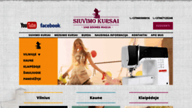 What Siuvimo-kursai.lt website looked like in 2019 (4 years ago)