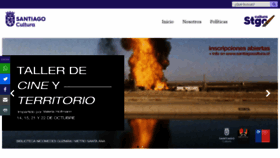 What Santiagocultura.cl website looked like in 2019 (4 years ago)