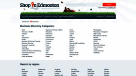 What Shopinedmonton.com website looked like in 2019 (4 years ago)