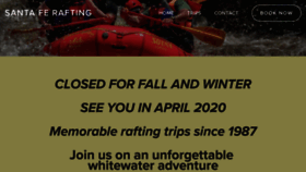 What Santaferafting.com website looked like in 2019 (6 years ago)