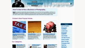 What Startaphotographybusiness.co.uk website looked like in 2019 (4 years ago)