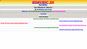 What Simusic.in website looked like in 2019 (4 years ago)
