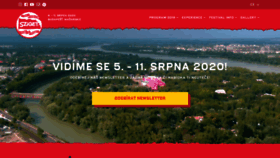 What Szigetfestival.cz website looked like in 2019 (4 years ago)