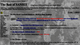 What Sansui.us website looked like in 2019 (4 years ago)