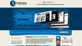 What Sorecson.com website looked like in 2019 (4 years ago)
