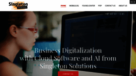 What Singleton.ch website looked like in 2019 (6 years ago)