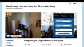 What Sleeplounge-appartments-am-airport.hotelsinhamburg.net website looked like in 2019 (4 years ago)