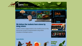 What Simbio.com website looked like in 2019 (4 years ago)