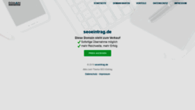 What Seoeintrag.de website looked like in 2019 (4 years ago)