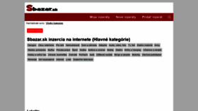 What Sbazar.sk website looked like in 2019 (4 years ago)