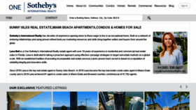 What Sunnyislesmiamirealestate.com website looked like in 2019 (4 years ago)
