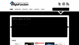 What Singlefunction.com website looked like in 2019 (4 years ago)