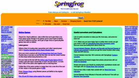 What Springfrog.com website looked like in 2019 (4 years ago)