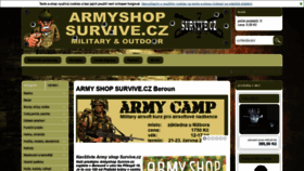What Survive.cz website looked like in 2019 (4 years ago)