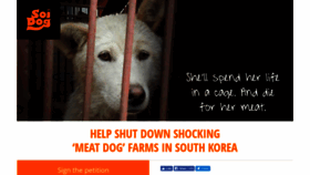 What Savekoreandogs.soidog.org website looked like in 2019 (4 years ago)