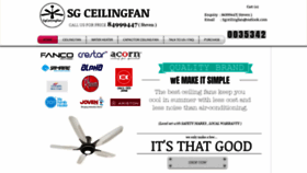 What Sgceilingfan.com website looked like in 2019 (4 years ago)