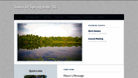 What Springdalesc.com website looked like in 2019 (4 years ago)