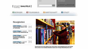 What Saalfeld.de website looked like in 2019 (4 years ago)