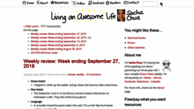 What Sachachua.com website looked like in 2019 (5 years ago)