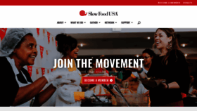 What Slowfoodusa.org website looked like in 2019 (4 years ago)