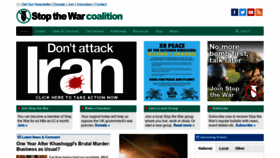 What Stopwar.org.uk website looked like in 2019 (4 years ago)