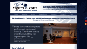 What Sigurdphysicaltherapy.com website looked like in 2019 (4 years ago)