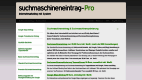 What Suchmaschineneintrag-pro.de website looked like in 2019 (4 years ago)