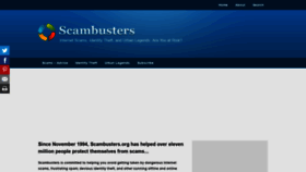 What Scambusters.com website looked like in 2019 (4 years ago)