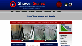 What Showersealed.com.au website looked like in 2019 (4 years ago)