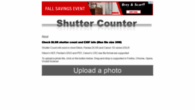 What Shuttercounter.com website looked like in 2019 (4 years ago)