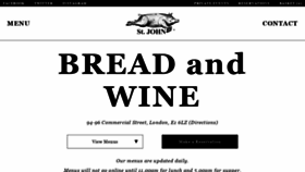 What Stjohnbreadandwine.com website looked like in 2019 (4 years ago)