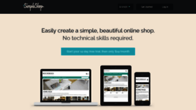 What Simpleshop.com website looked like in 2019 (4 years ago)