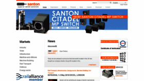 What Santonswitchgear.com website looked like in 2019 (4 years ago)