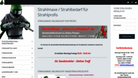 What Strahlbedarf.de website looked like in 2019 (4 years ago)